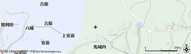 福島県福島市飯野町大久保馬城内山周辺の地図