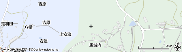 福島県福島市飯野町大久保（馬城内山）周辺の地図