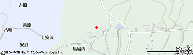 福島県福島市飯野町大久保椚山周辺の地図