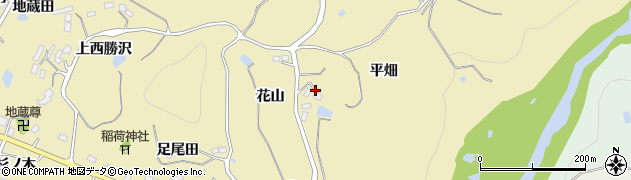 福島県福島市松川町金沢平畑周辺の地図