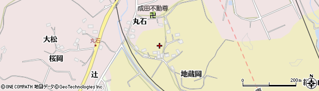 福島県福島市松川町金沢（地蔵岡）周辺の地図