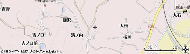 福島県福島市松川町浅川（清ノ内）周辺の地図