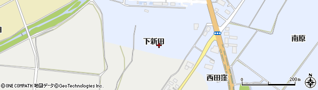 福島県喜多方市岩月町宮津（下新田）周辺の地図