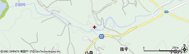 福島県福島市立子山（河原田）周辺の地図