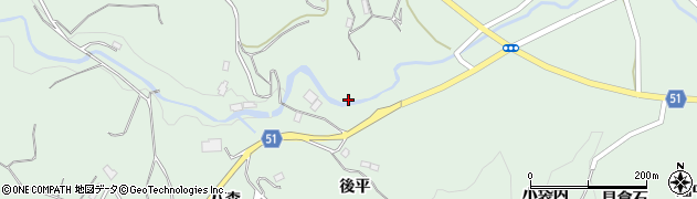 福島県福島市立子山（松木田山）周辺の地図
