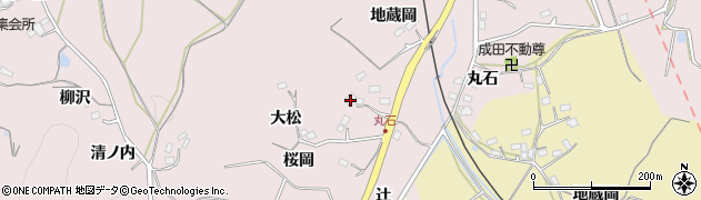 福島県福島市松川町浅川地蔵岡前周辺の地図