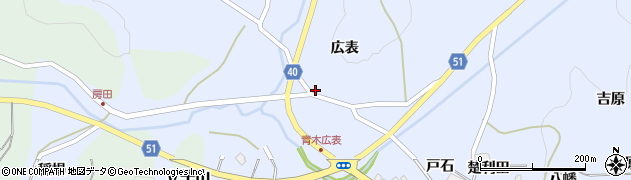 福島県福島市飯野町青木広表24周辺の地図