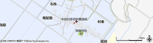 福島県喜多方市岩月町宮津（中田付）周辺の地図