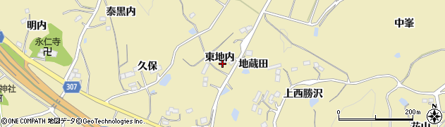 福島県福島市松川町金沢東地内周辺の地図