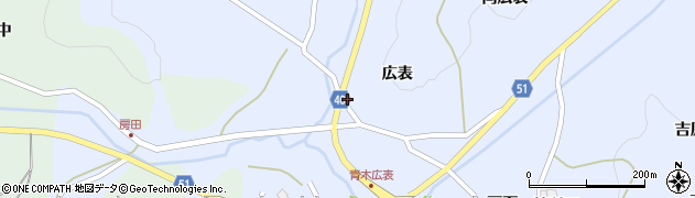 福島県福島市飯野町青木高田2周辺の地図