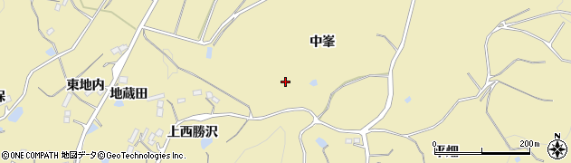 福島県福島市松川町金沢（中峯）周辺の地図