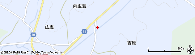 福島県福島市飯野町青木（戸石）周辺の地図