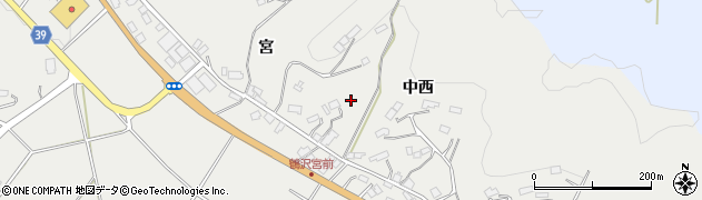 福島県伊達郡川俣町鶴沢宮ノ脇周辺の地図
