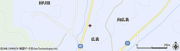 福島県福島市飯野町青木天神山周辺の地図