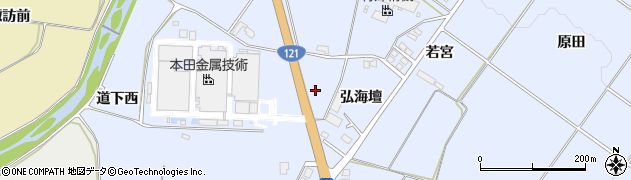 福島県喜多方市岩月町宮津（畑ケ田西）周辺の地図