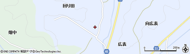 福島県福島市飯野町青木（有通）周辺の地図