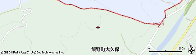 福島県福島市飯野町大久保（中護屋山）周辺の地図
