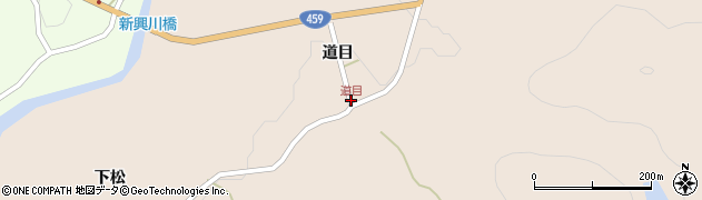 道目周辺の地図