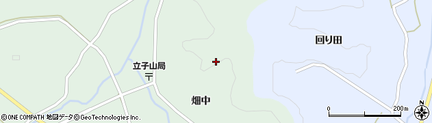 福島県福島市立子山四方木田山周辺の地図