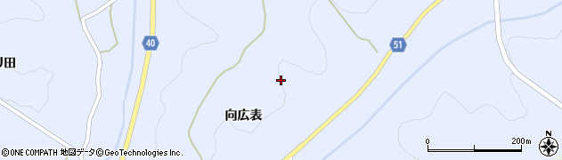福島県福島市飯野町青木天王山周辺の地図