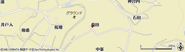 福島県福島市松川町金沢兎田周辺の地図