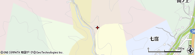 福島県川俣町（伊達郡）元屋敷周辺の地図