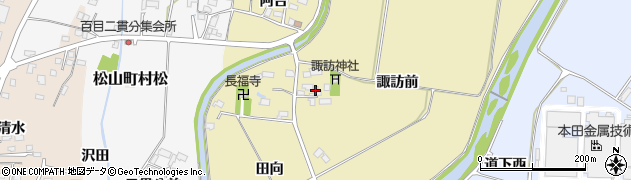 福島県喜多方市岩月町大都（諏訪前）周辺の地図
