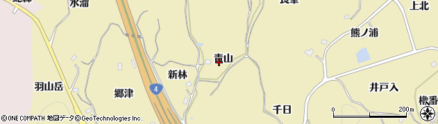 福島県福島市松川町金沢（青山）周辺の地図