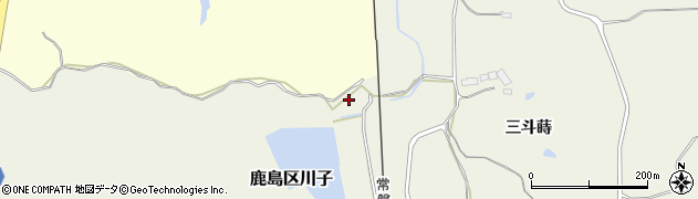 福島県南相馬市鹿島区川子（割田）周辺の地図
