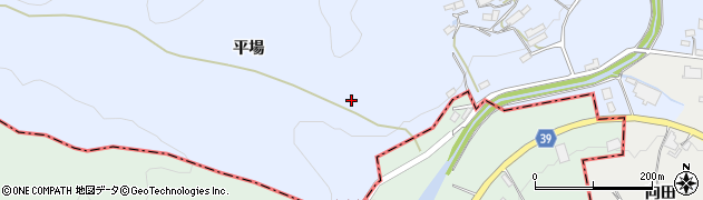 福島県川俣町（伊達郡）羽田（舘山）周辺の地図