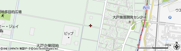 新潟県弥彦村（西蒲原郡）大戸周辺の地図