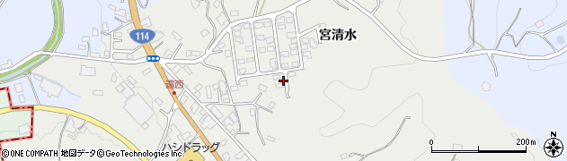 福島県川俣町（伊達郡）鶴沢（宮清水）周辺の地図
