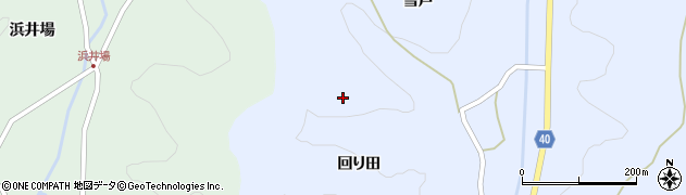 福島県福島市飯野町青木（北ケ作）周辺の地図