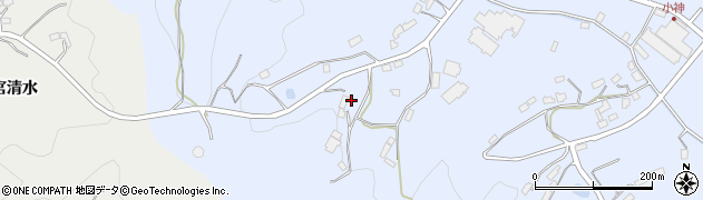 福島県川俣町（伊達郡）小神（清水ヶ作）周辺の地図