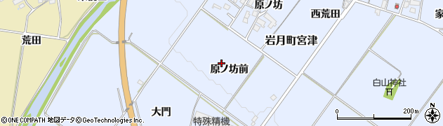 福島県喜多方市岩月町宮津原ノ坊前周辺の地図