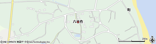福島県南相馬市鹿島区烏崎（六平作）周辺の地図