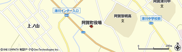 阿賀町　役場建設課周辺の地図