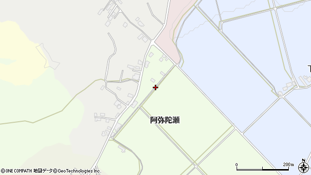 〒959-1717 新潟県五泉市阿弥陀瀬の地図