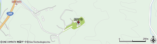 福島県川俣町（伊達郡）飯坂（頭陀寺）周辺の地図
