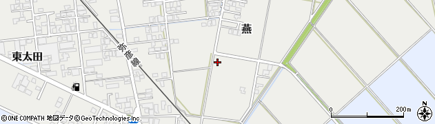 新潟県燕市燕周辺の地図