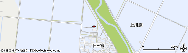福島県喜多方市上三宮町吉川（北川原）周辺の地図