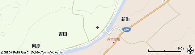 福島県西会津町（耶麻郡）奥川大字元島（吉田島）周辺の地図