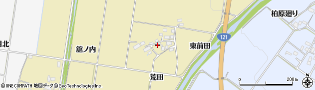 福島県喜多方市岩月町大都荒田周辺の地図