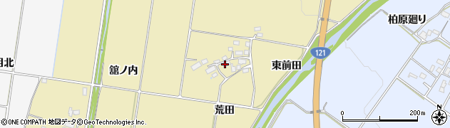 福島県喜多方市岩月町大都（荒田）周辺の地図