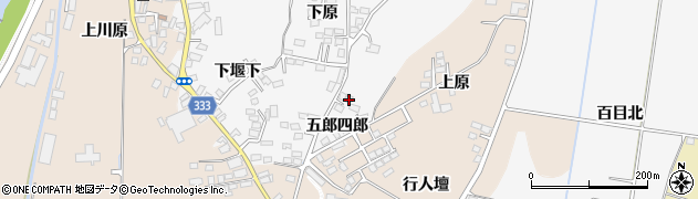 福島県喜多方市松山町鳥見山五郎四郎周辺の地図