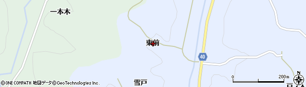 福島県福島市飯野町青木東前周辺の地図