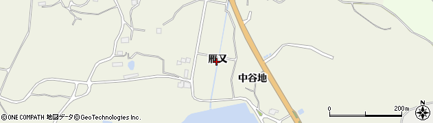 福島県南相馬市鹿島区川子（雁又）周辺の地図