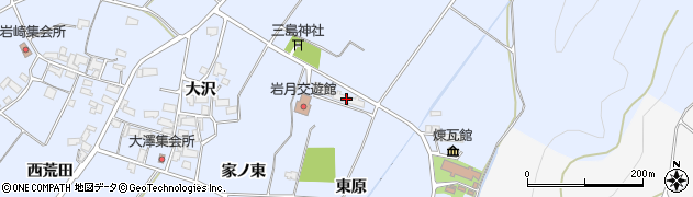 福島県喜多方市岩月町宮津（東原）周辺の地図