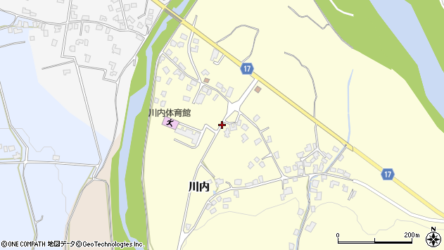 〒959-1711 新潟県五泉市川内の地図