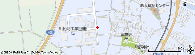 新潟県田上町（南蒲原郡）川船河周辺の地図